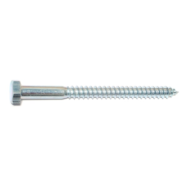 Midwest Fastener Lag Screw, 5/16 in, 4 in, Steel, Zinc Plated Hex Hex Drive, 50 PK 01306 - main